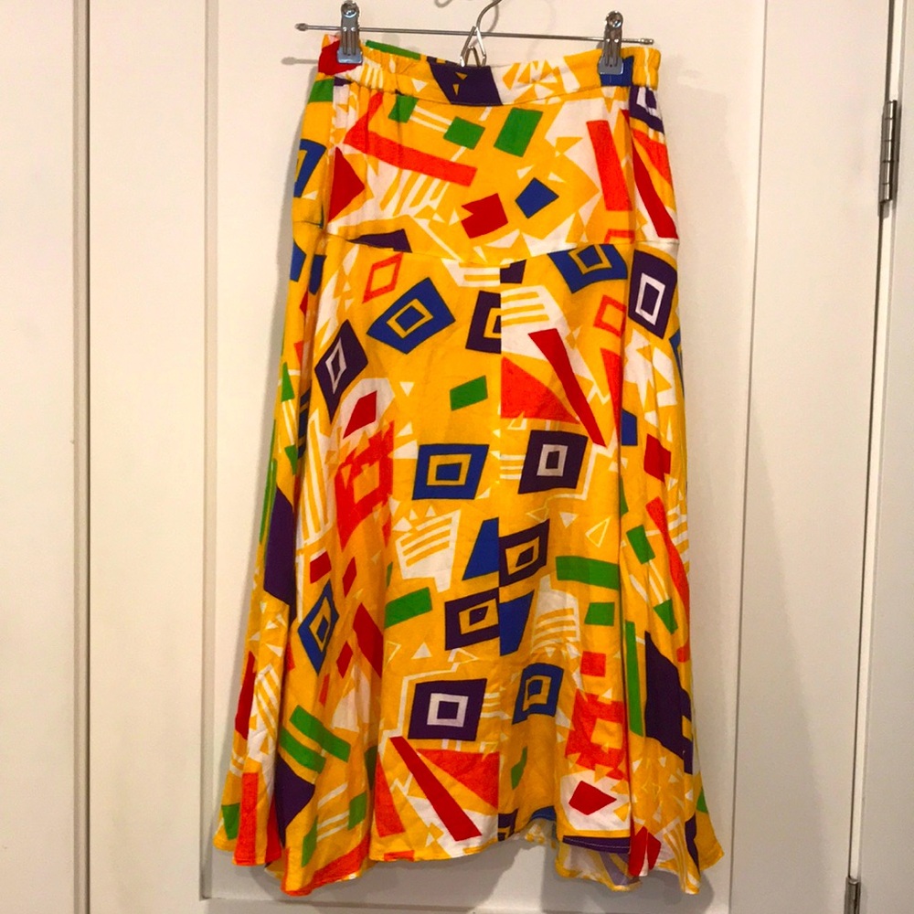 Colourful 80’s style skirt